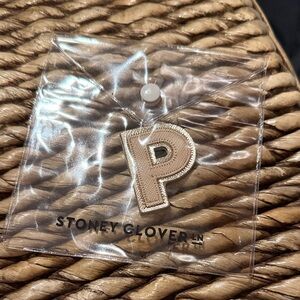 Stoney Clover Lane Beige Letter P Patch